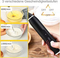 Electric Coffee Mixer Rechargeable Milk Shaker Maker Frother Foamer USB Charging Egg Beater Coffee Beater Handheld 3-Speed Adjustable Blende