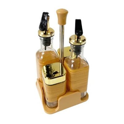 Glass Oil and Vinegar Dispenser Set 6-Pc