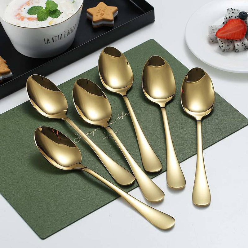 Gold Cutlery 6Pc